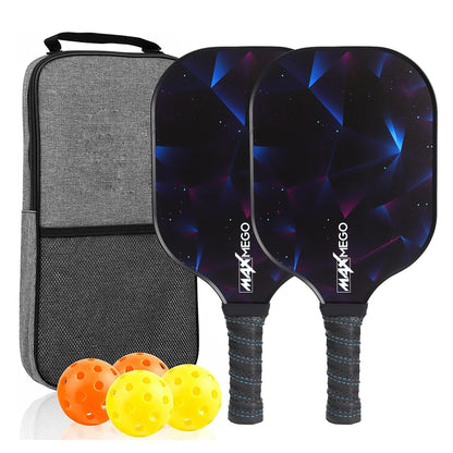 Variant image for USAPA Approved Pickleball Paddle Set of 2 with 4 Balls and Carrying Bag - Lightweight Fiberglass Rackets for Indoor and Outdoor Play-3