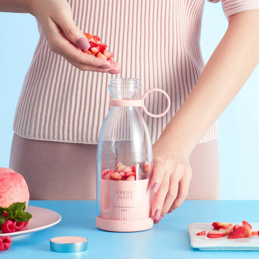 Portable Blender 350ml Wireless USB Juicer Cup Travel Bottle Smoothie Extractor TikTok Viral Summer 2026 Gift