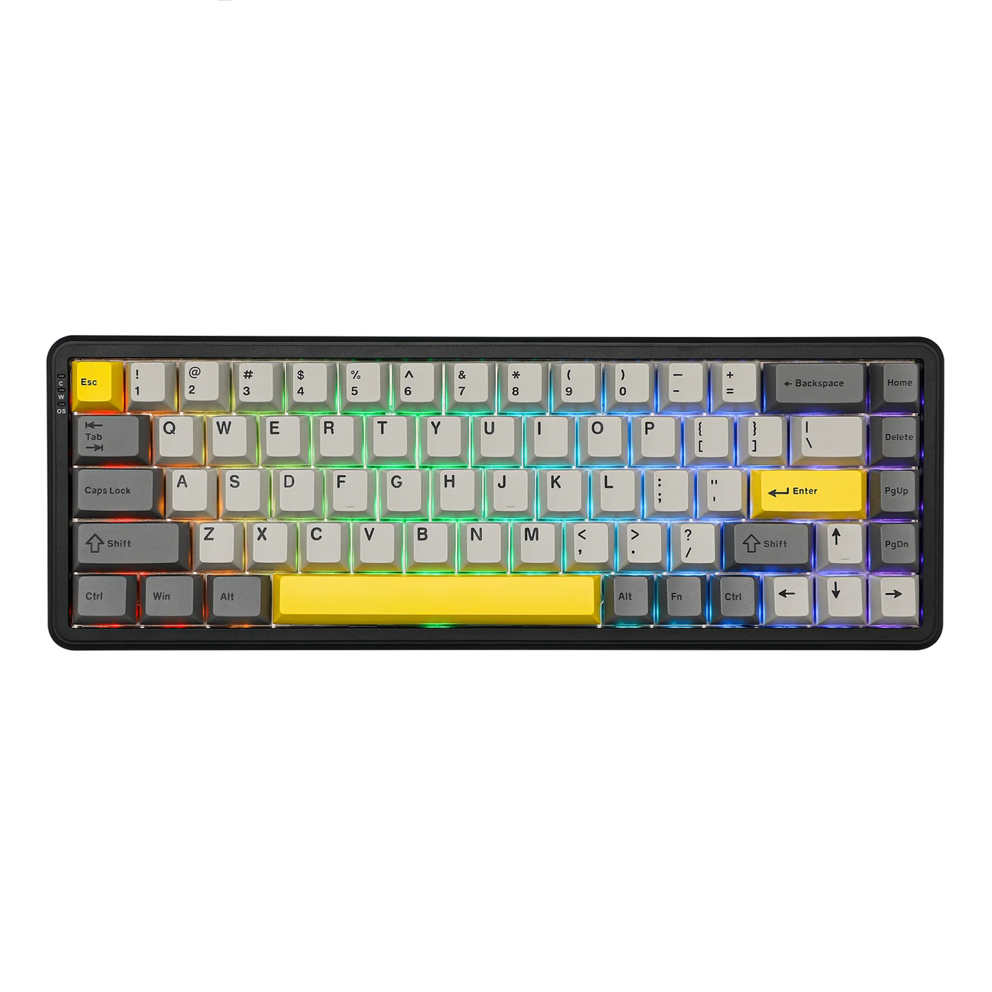Teclado mecánico 68 teclas inalámbrico Bluetooth RGB efecto Hall