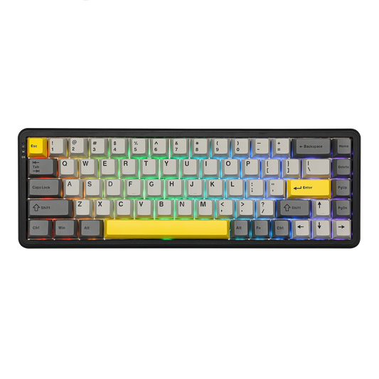 Teclado mecánico 68 teclas inalámbrico Bluetooth RGB efecto Hall