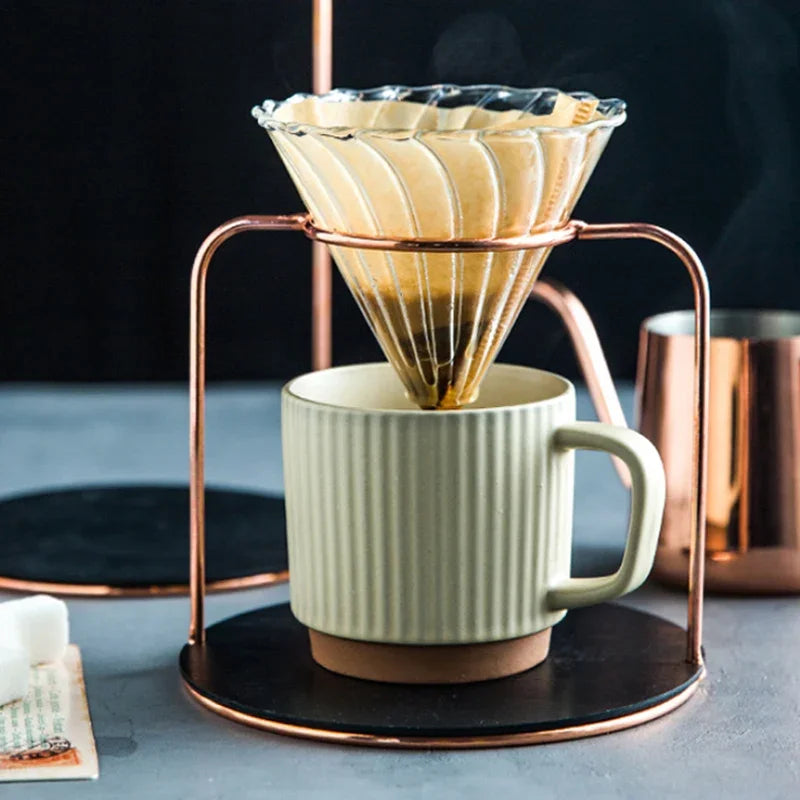 Ceramic Coffee Mug 250ml Vintage Striped Porcelain Mug With Handle Cozy Fall 2025 Dishwasher Microwave Safe Gift