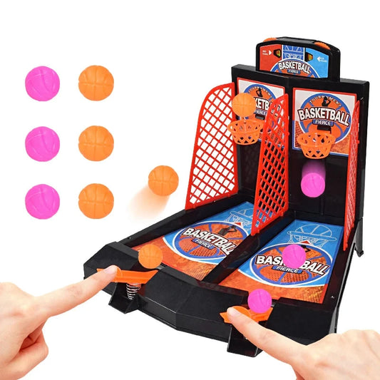 Interactive Two-Player Finger Basketball Game - Fun Tabletop Ejection Toy for Kids, Educational Sports Challenge for Boys