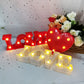 Romantic Love LED-lampe - Batteridrevet nattlys for bryllup, fester, hjemmeinnredning