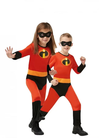 The Incredibles rood superheldencosplaypak en masker, complete set voor kinderen en volwassenen, Halloween 2026