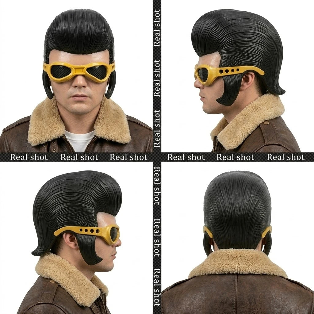 Elvis Presley Latex Half-Face Celebrity Cosplay Mask for Adults Halloween 2026