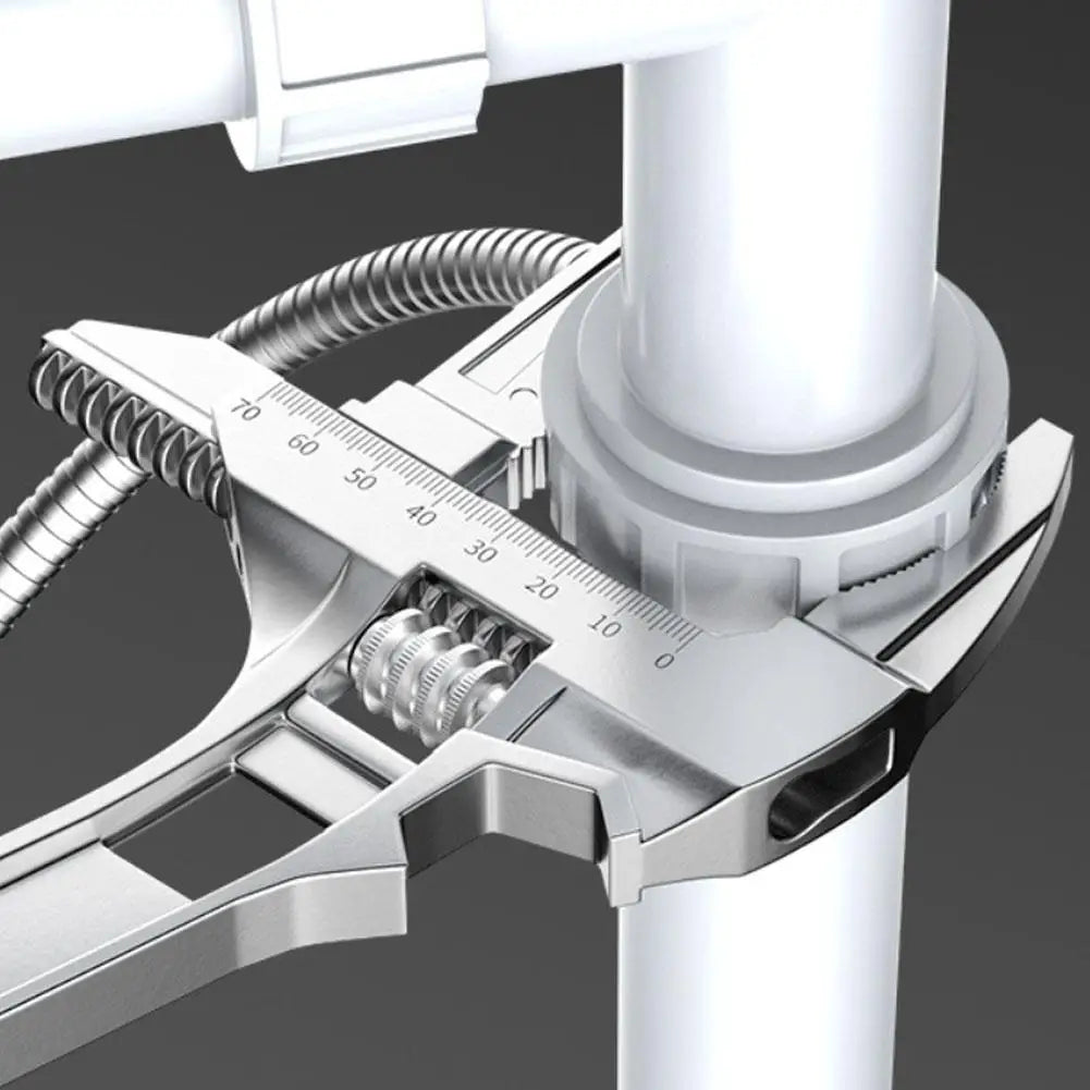 Verstellbarer Rohrschlüssel und Mutternschlüssel – 6–68 mm Haushaltswerkzeuge für Badezimmerreparaturen, multifunktionaler Schraubenschlüssel