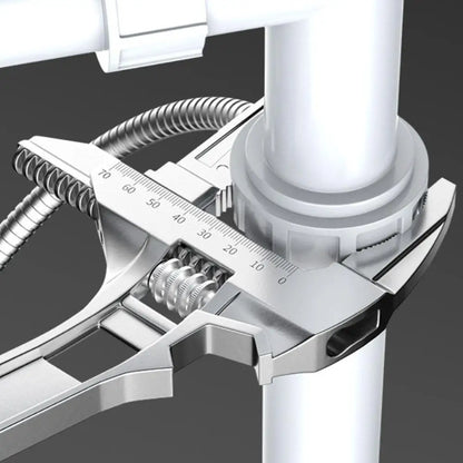 Adjustable Pipe Wrench & Nut Key - 6-68mm Home Tools for Bathroom Repair, Multi-functional Spanner