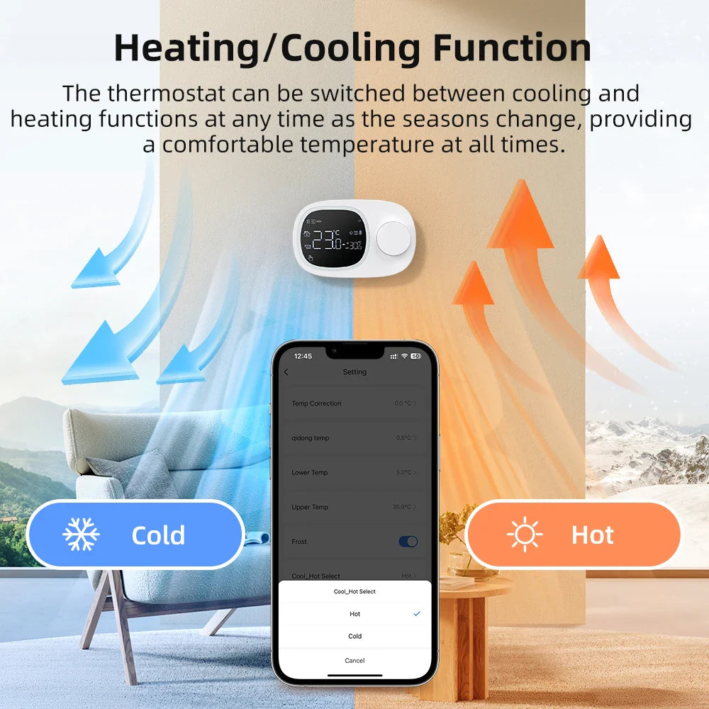 Slimme thermostaat WiFi ketelregelaar Alexa Google Home compatibel afstandsbediening temperatuur energiebesparing herfst 2025