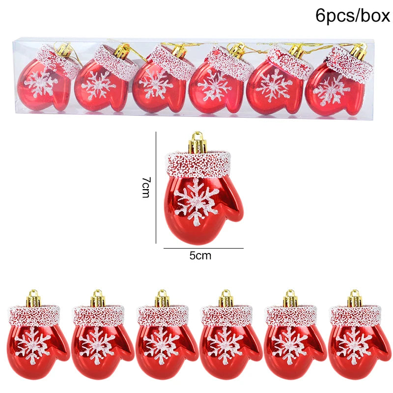 6-Pack Christmas Candy Cane Ornaments - Festive Tree Decorations for Holiday Home Decor, Perfect New Year Gift 2024