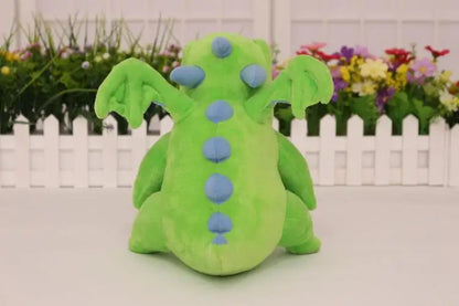 Ensemble de trois peluches dragon Jouet rouleau en rondin