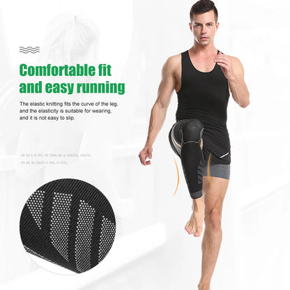 Full Leg Compression Sleeve Long Knee Support for Cycling Hiking Basketball – Pair 2026