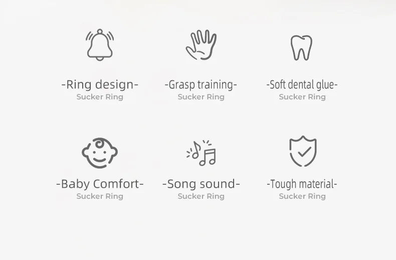 Baby kalmerende rammelaar zuignap speelgoed voor pasgeborenen sensorisch