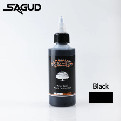 Airbrush akrylmaling matte blæk vandbaseret let at rengøre 32 farver sæt 100 ml flasker til modelhobby TikTok viral håndværkstrend 2026