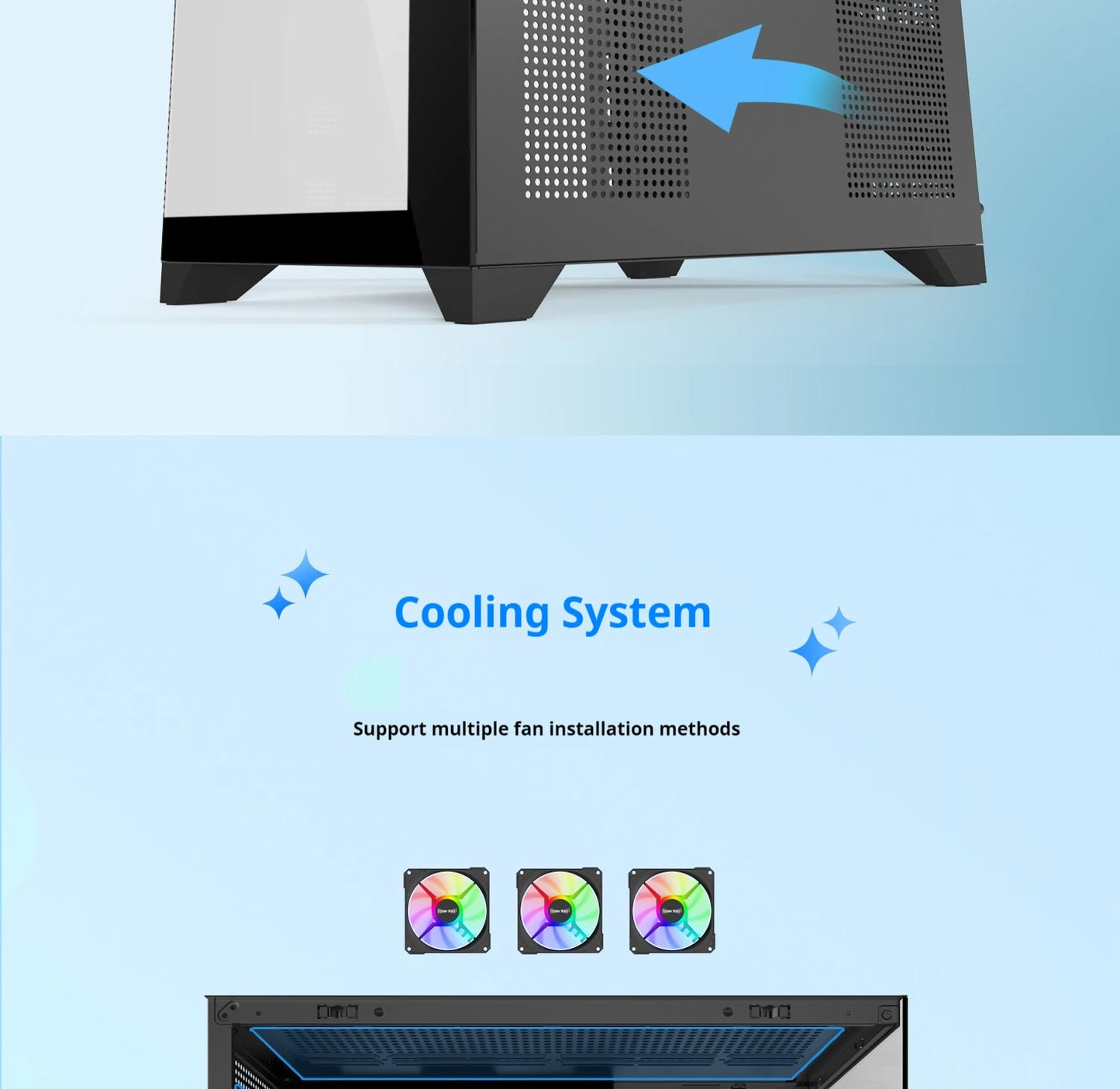 Boîtier PC Gaming Dreamland Pro ATX Double Verre Châssis 360mm