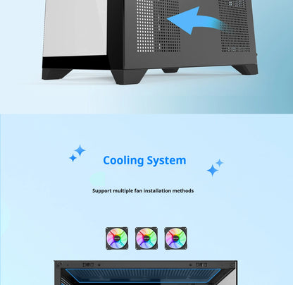 Boîtier PC Gaming Dreamland Pro ATX Double Verre Châssis 360mm