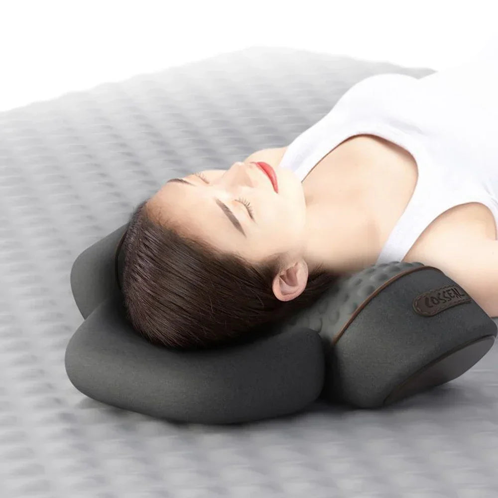 Neck Massager Pillow With Heat And Vibration - Viral Trend Cervical Therapy For Neck And Shoulder Relief, Hot Compress