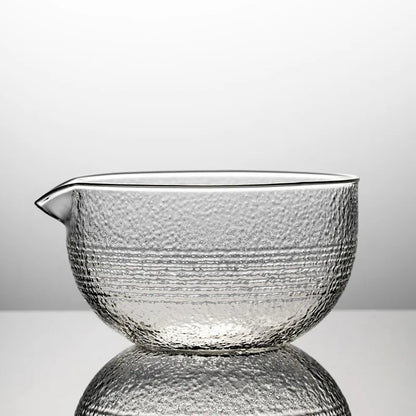 Matcha Mixing Bowl Glass Pouring Spout Japanese Tea