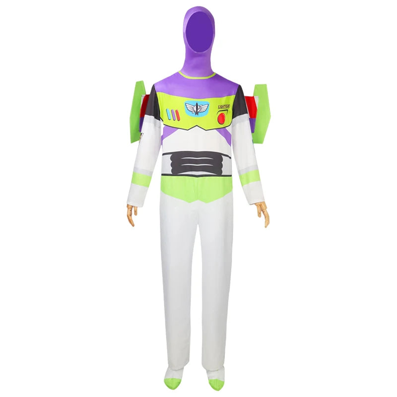 Buzz Lightyear Toy Story Disney-cosplaypak, jumpsuit met vleugels voor volwassenen, Halloweenfeest 2026