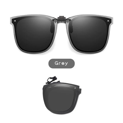 Clip On Sunglasses Foldable Oversized Square Flip Up UV400 Polarized Sunglasses Summer 2026 Trend Gift