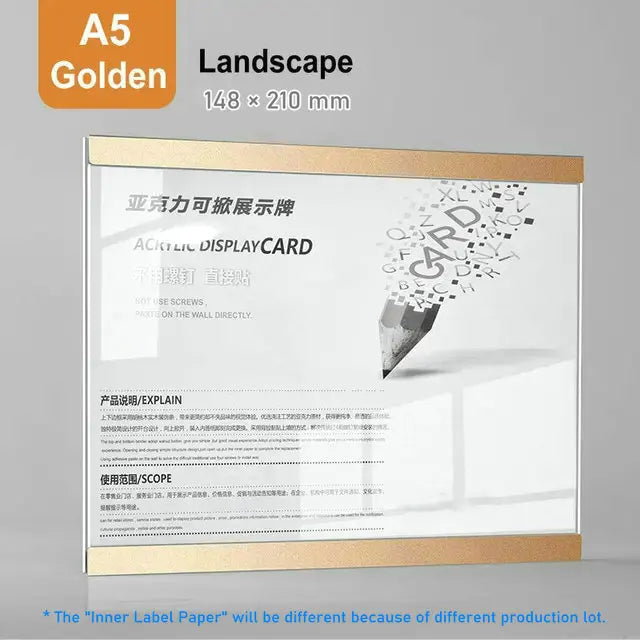 Marco de foto acrílico marco flotante magnético decoración de pared minimalista otoño 2025 montaje adhesivo fácil de cambiar