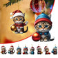 Cute Cat Advent Calendar 2024 - Christmas Countdown Decoration for Kids, Cartoon Holiday Gift