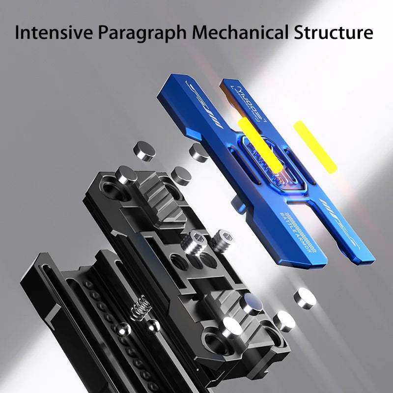 Leuchtendes Schieberegler Metall Fidget Spielzeug EDC Stressabbau