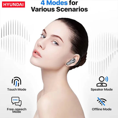 Écouteurs Bluetooth Traducteur IA Vrai Sans Fil Avec Microphone