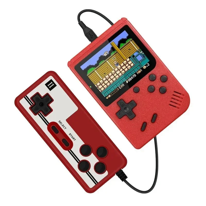 Mini Retro Handheld Video Game Console - 3.0-Inch LCD, 500 Built-In 8-Bit Games, Perfect Xmas Gift for Kids