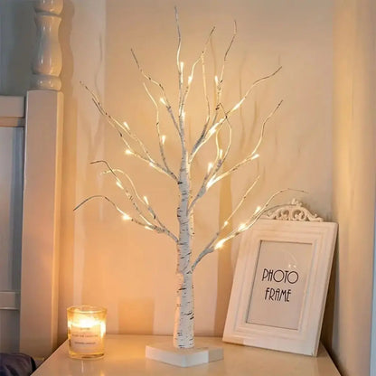 LED Easter Birch Tree Lamp USB Battery Powered Decor