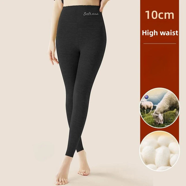 Silk Velvet Thermal Leggings for Women - High Waist Tummy Control & Butt Lift Winter Pants 2024