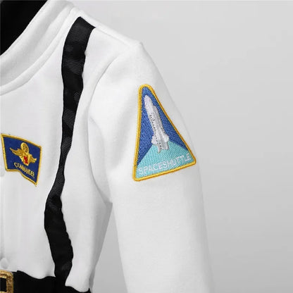 Baby Toddler Astronaut Embroidered Space Suit Jumpsuit Cosplay Costume Long Sleeve Halloween 2026