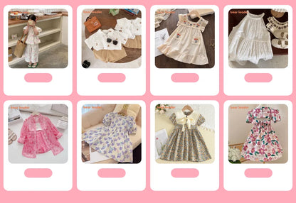 Leichtes und schmeichelhaftes Mädchenkleid – Floraler Schmetterlingsdruck, knielang, ärmellos, Taillengürtel, Freizeitkleidung