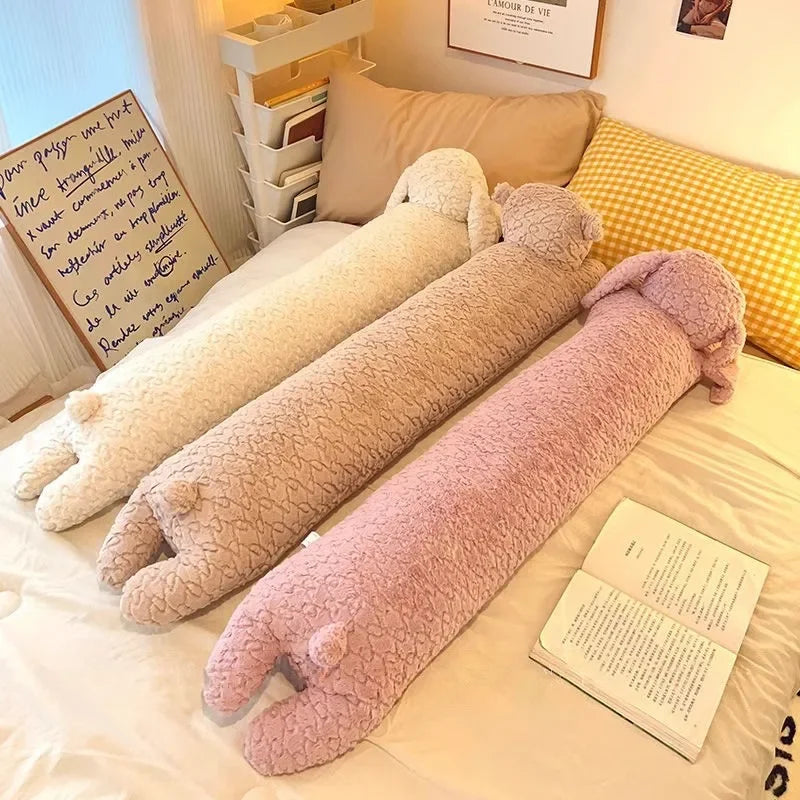 Cuscino per il corpo Grande Coniglio Peluche Decorativo Cuscino lungo imbottito Animale Cuscino autunno 2025 Compagno accogliente per il letto e cuscino da viaggio