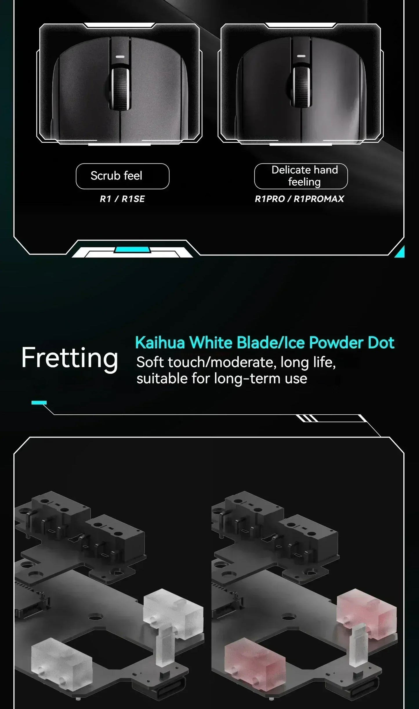 Gaming Mouse Wireless Lightweight Ambidextrous 26000 DPI