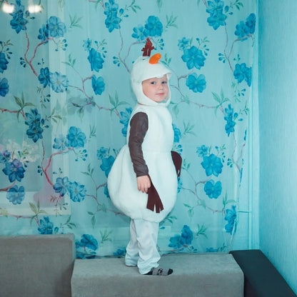 Olaf Frozen-sneeuwman-cosplaykostuum voor kinderen en peuters, cartoonverkleedkleding voor Halloween, kerst- en verjaardagsfeestjes 2026