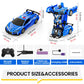 Gesture-Controlled RC Police Car Robot with LED Lights - Fun Toy for Kids, 2.4GHz Transformation