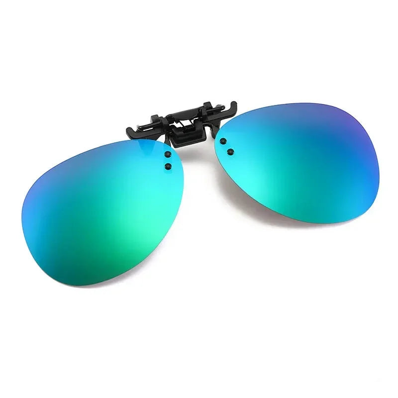 Clip-On Zonnebril Gepolariseerd UV400 Nachtzicht Rijden Bril Vierkante Clip-Ons Anti-Glare Vintage Stijl 2026