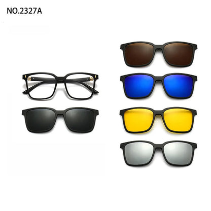 Magnetic Clip Sunglasses Interchangeable Lens Set 5 Lenses Polarized Prescription Ready Summer 2026 Gift