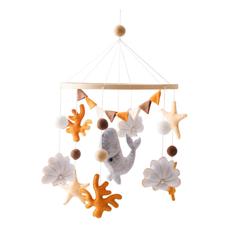 Hot Air Balloon Crib Mobile Newborn Sensory Toys Soothing
