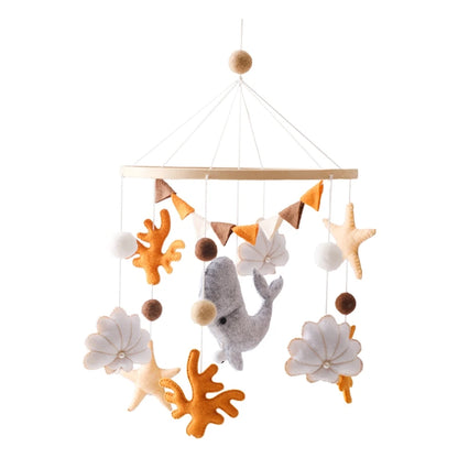 Hot Air Balloon Crib Mobile Newborn Sensory Toys Soothing