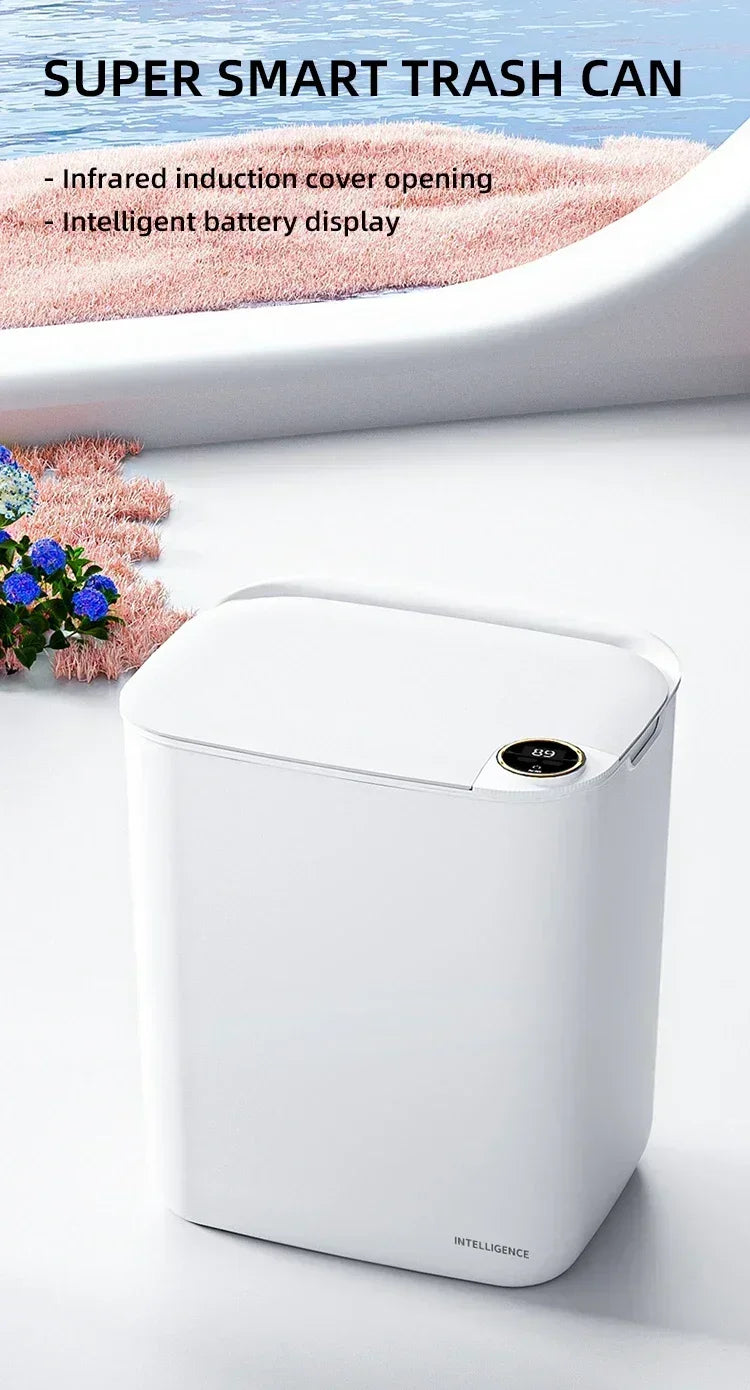 Smart Sensor Trash Can 18L With Display Type C Recharge