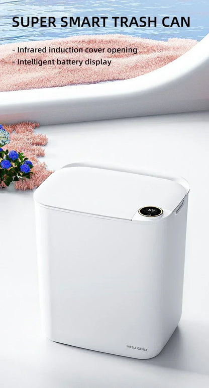 Smart Sensor Trash Can 18L With Display Type C Recharge