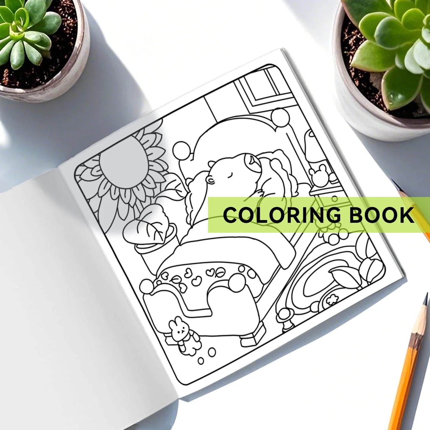 Coloring Book For Adults With Cute Patterns And Easy Drawings Fall 2025 Gift Idea
