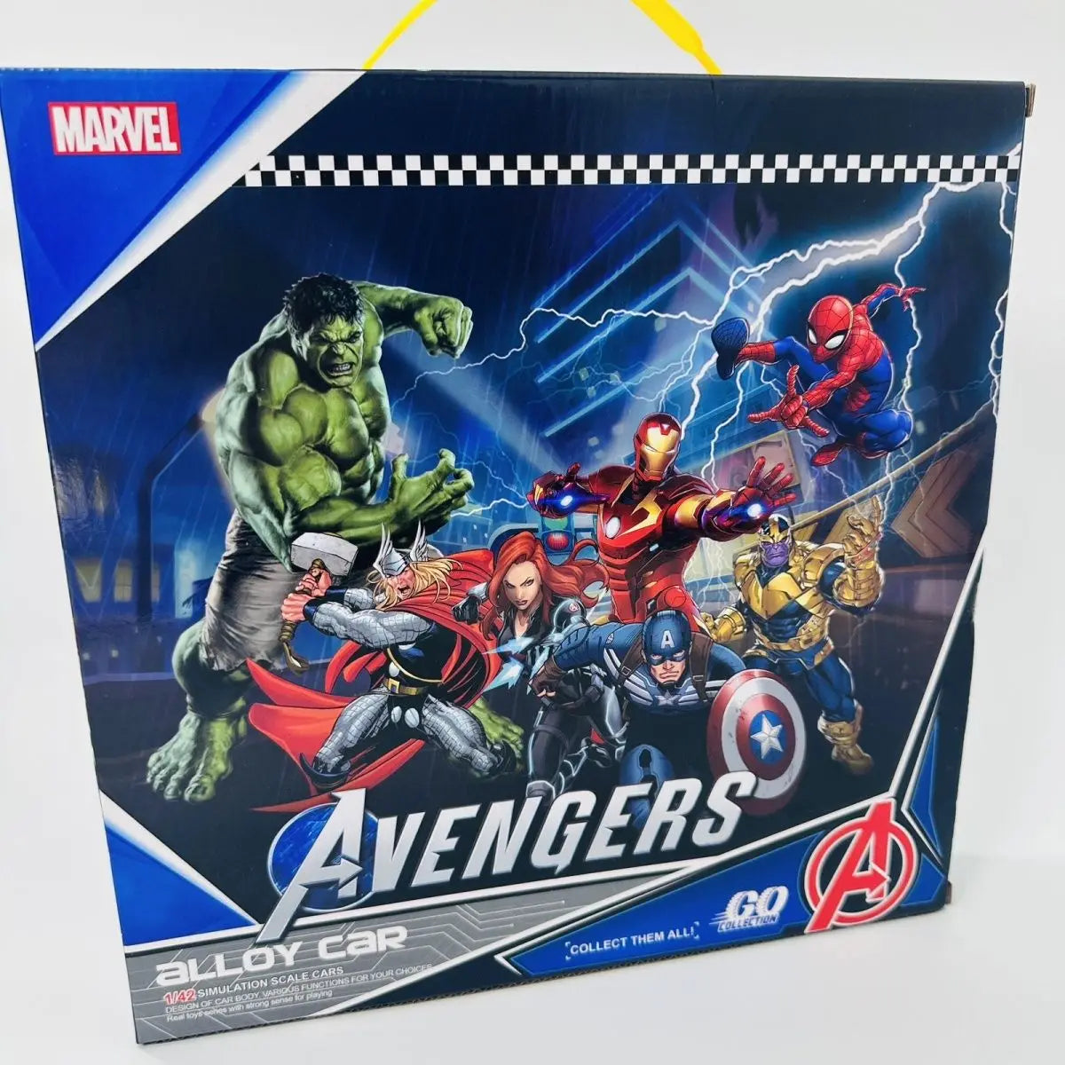 Marvel Avengers Die-Cast Car Set - Iron Man, Spider-Man, Captain America Collectible Toys for Kids