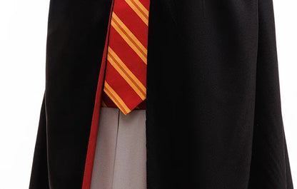 Halloweenkostuumset voor meisjes met cape van de toverschool, gestreepte top en carnavals- of verjaardags verkleedkleding 2026