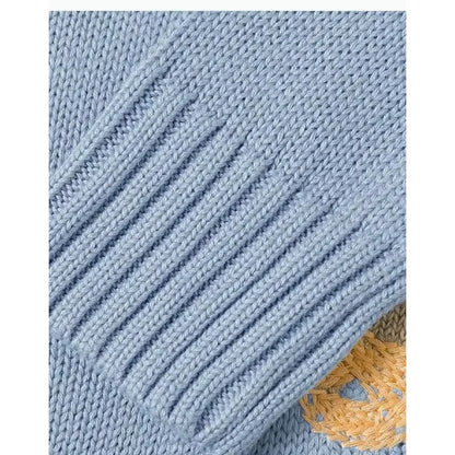 Weicher Damen Strickpullover - Rundhalsausschnitt, Baumwolle, Wochenende