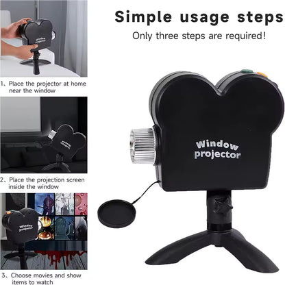 Holiday Window Projector 12 Films Waterproof Party Light