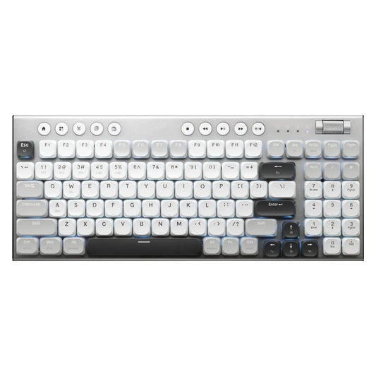 Teclado mecánico inalámbrico de perfil bajo 98 teclas PBT
