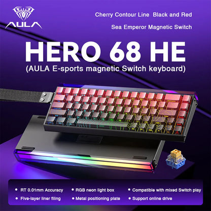 Mechanical Gaming Keyboard 68 Key RGB Compact Esports