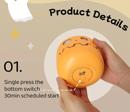 Ghost Night Light Rechargeable Bedside Lamp Cozy Glow